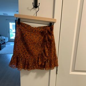 Urban outfitters cheetah print mini skirt